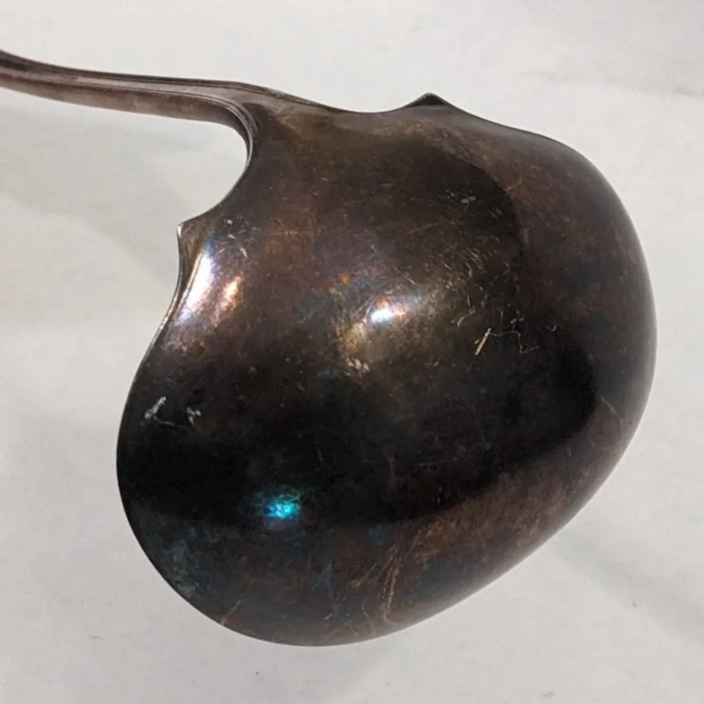 1847 Rogers Bros XS‎ Triple Silver Plate Ladle Vintage Art Deco Serving Spoon